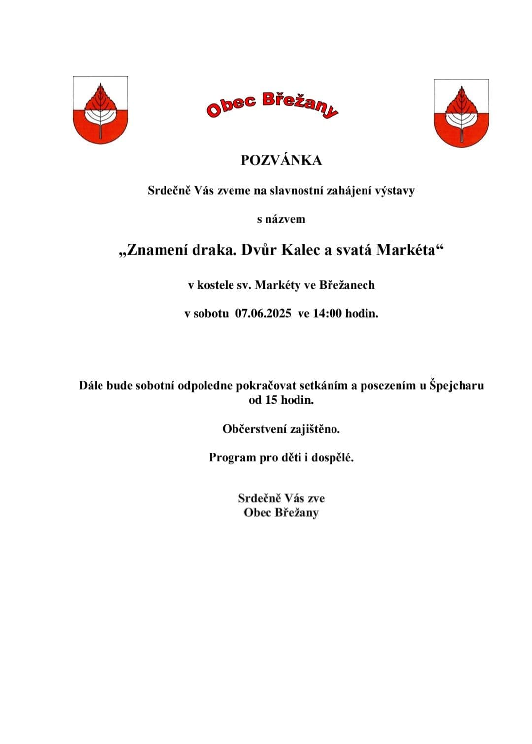 Výstava Znamení draka. Dvůr Kalec a svatá Markéta