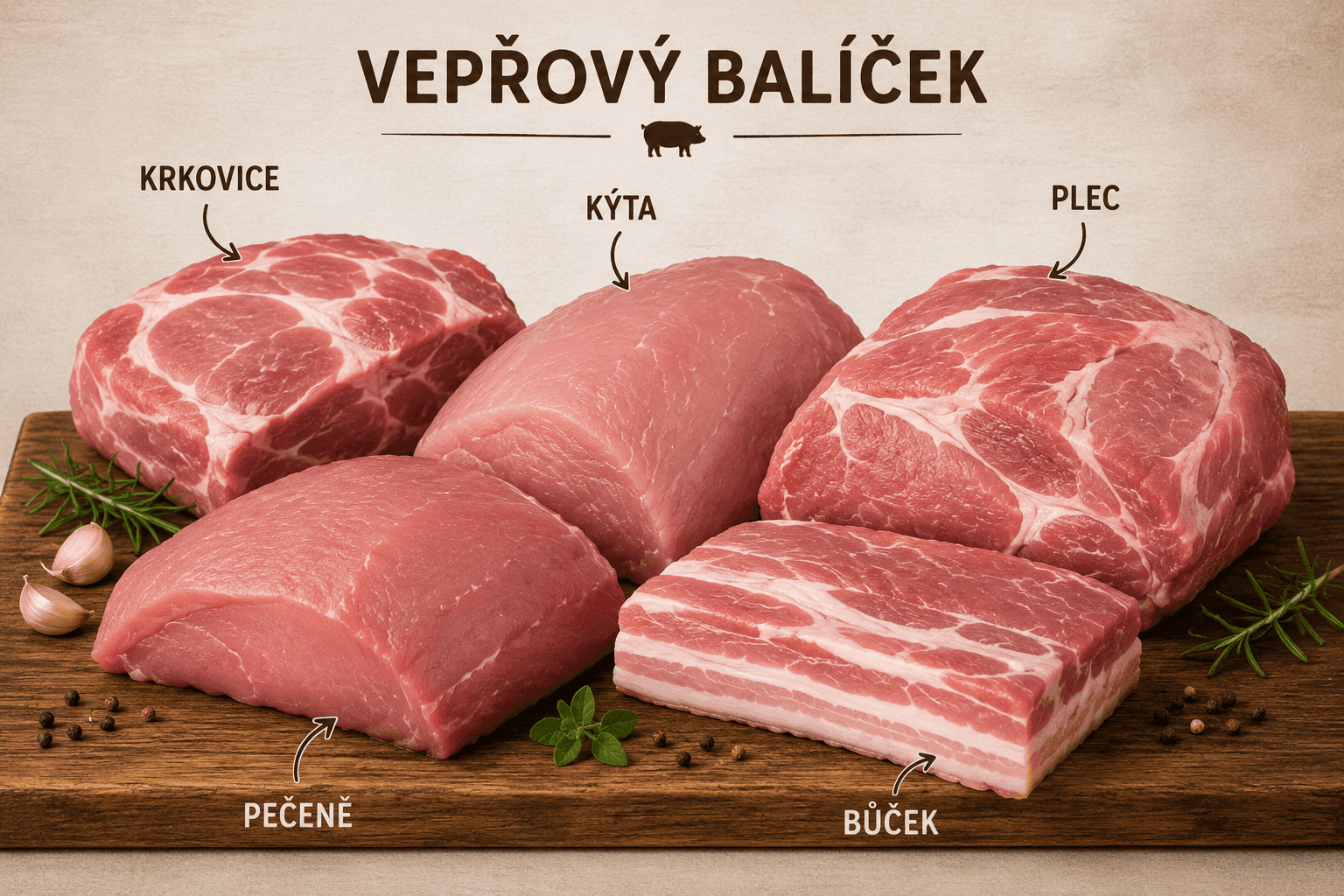 PRODEJ VEPŘOVÉHO MASA Z FARMY